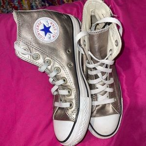 Converse Chuck Taylor All Star Metallic Sneakers High Top Sz7